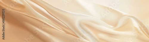 Luxurious pink silk fabric background with soft waves and a shiny texture