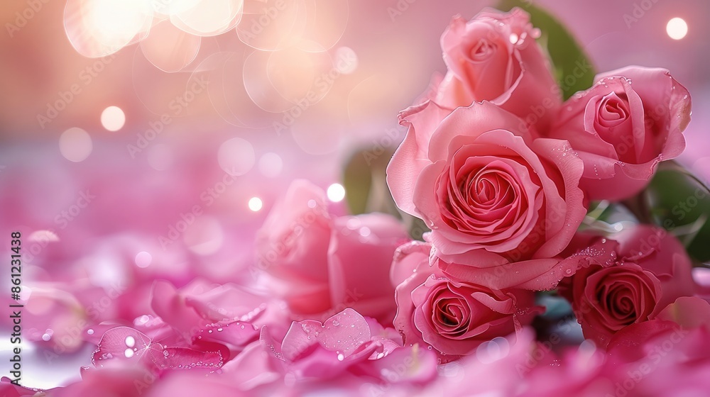 Happy valentines day beautiful pink background. Generative AI. Happy valentines day beautiful pink background. Generative AI.