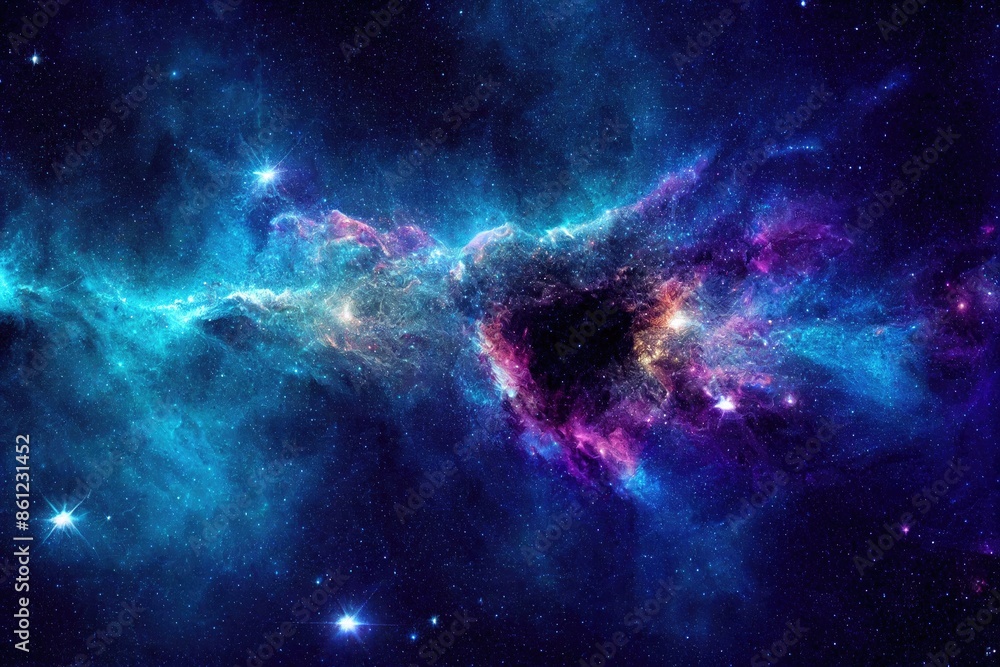 Fototapeta premium Realistic starry night