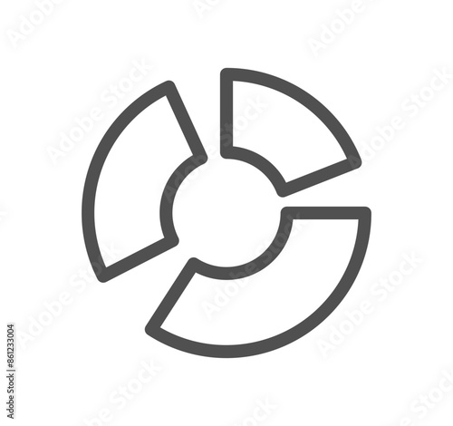 Seo and promotion related icon outline and linear vector.	
