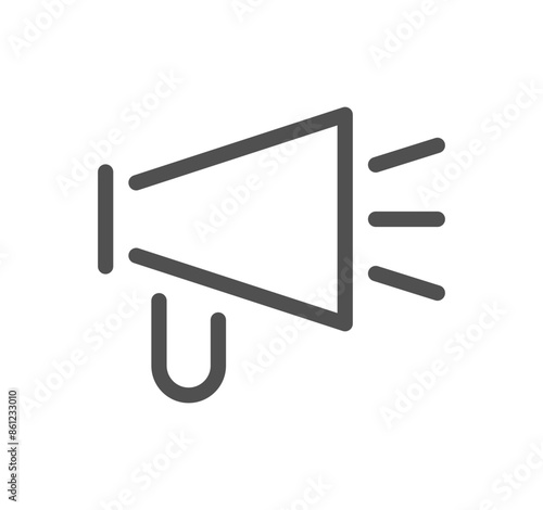 Seo and promotion related icon outline and linear vector.	
