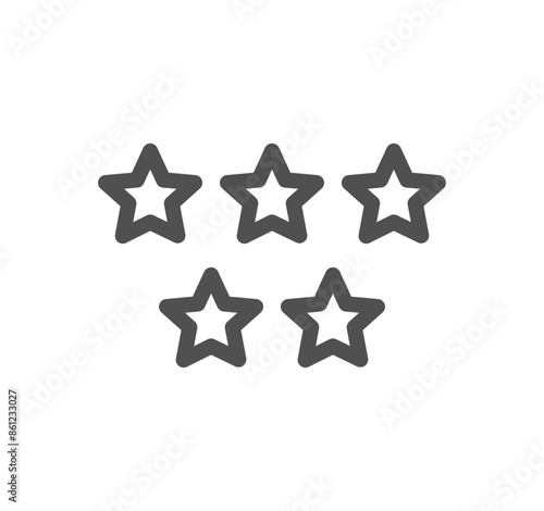 Seo and promotion related icon outline and linear vector.	
