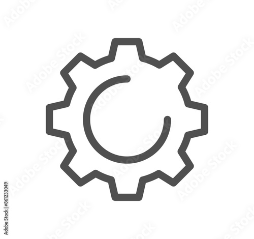 Seo and promotion related icon outline and linear vector.	

