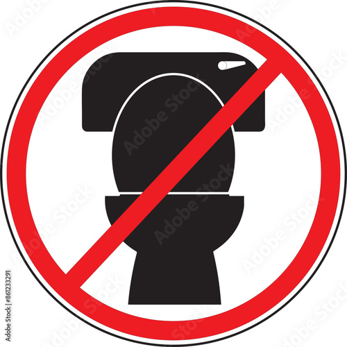 Toilet is out of order icon vector.eps