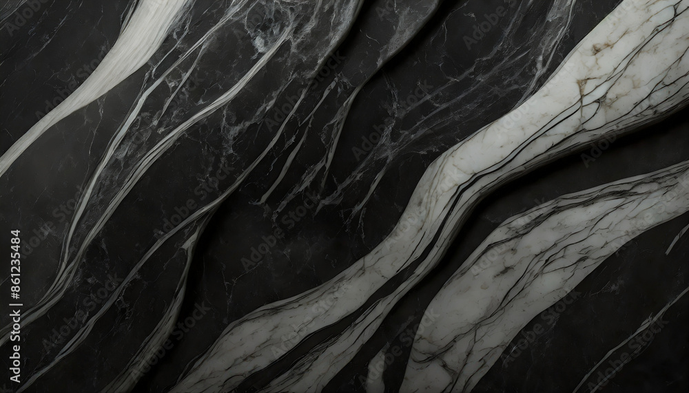 Obraz premium black marble texture background and wallpaper