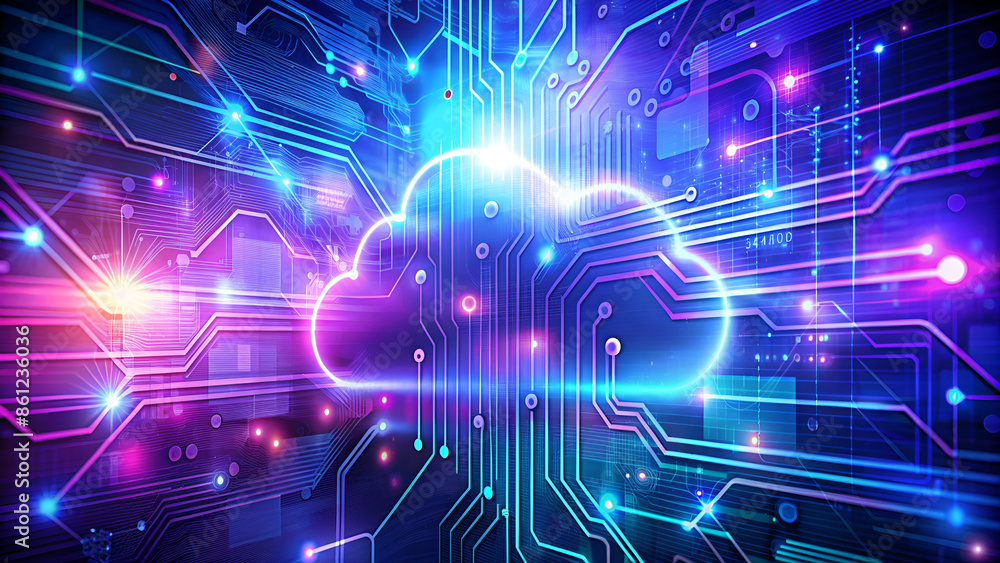 Abstract digital technology futuristic circuit blue purple background, Cyber science tech, Innovation communication future, Ai big data, internet network connection, Cloud hi-tech illustration vector Abstract digital technology futuristic circuit blue purple background, Cyber science tech, Innovation communication future, Ai big data, internet network connection, Cloud hi-tech illustration vector
