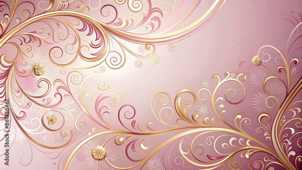 Pink and gold swirls creating an elegant and sophisticated design, swirls, pink, gold, abstract, elegant, luxury, feminine Pink and gold swirls creating an elegant and sophisticated design, swirls, pink, gold, abstract, elegant, luxury, feminine