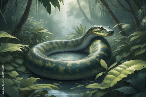  Anaconda in the Grasslands