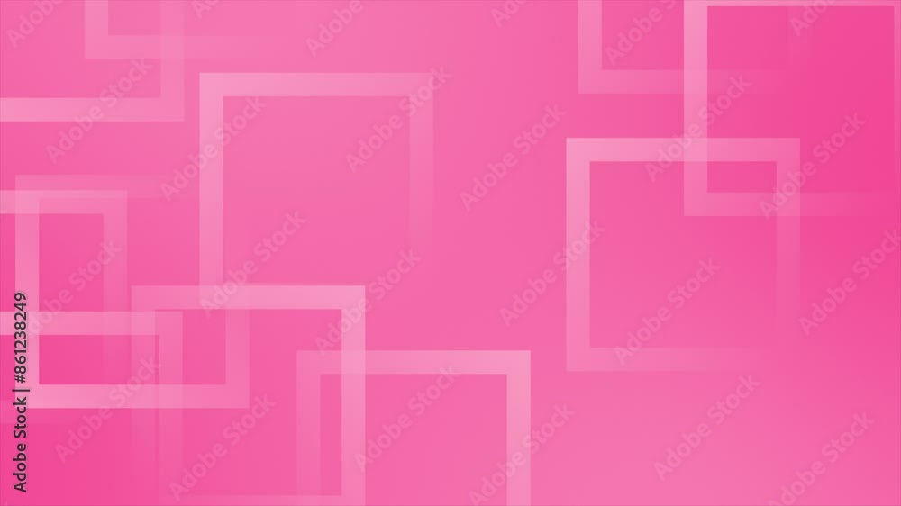 Magenta red color multiple square shapes complex design abstract geometrical loop able background Magenta red color multiple square shapes complex design abstract geometrical loop able background