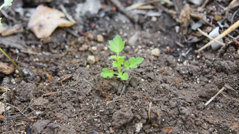 A Tiny Sprout Emerging from the Earth A Tiny Sprout Emerging from the Earth