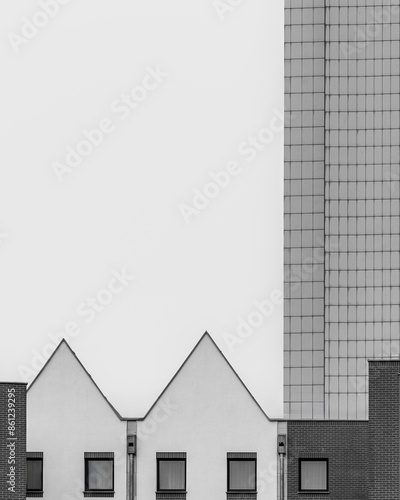 Minimalistyczny budynek