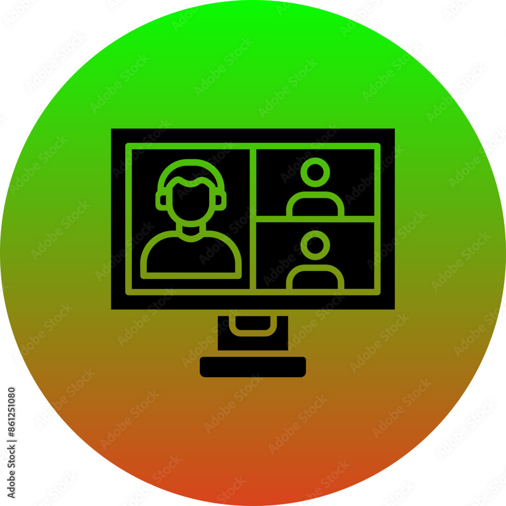 Video Conference Icon Video Conference Icon
