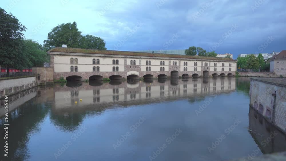 Strasbourg, France - June 18, 2024: Barrage Vauban in La Petite France, Strasbourg, Alsace, France