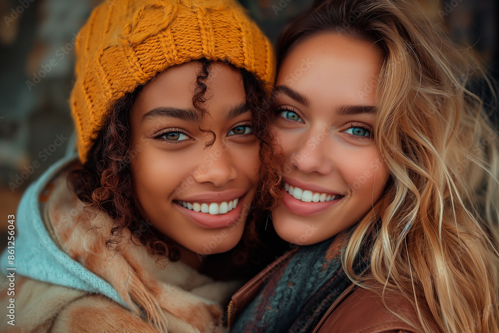 Selfie of a couple of young girls having a great time Selfie of a couple of young girls having a great time