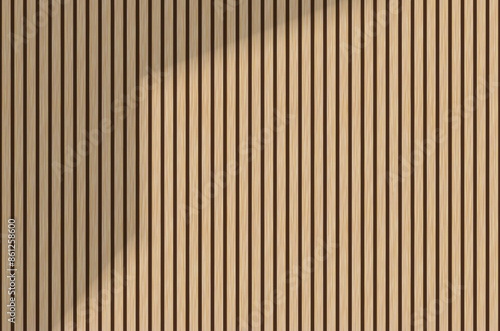 Wooden panel wall background. Wood realistic dark floor vector illustration. Vertical natural planks banner. Parquet board surface. Oak corrugated pattern