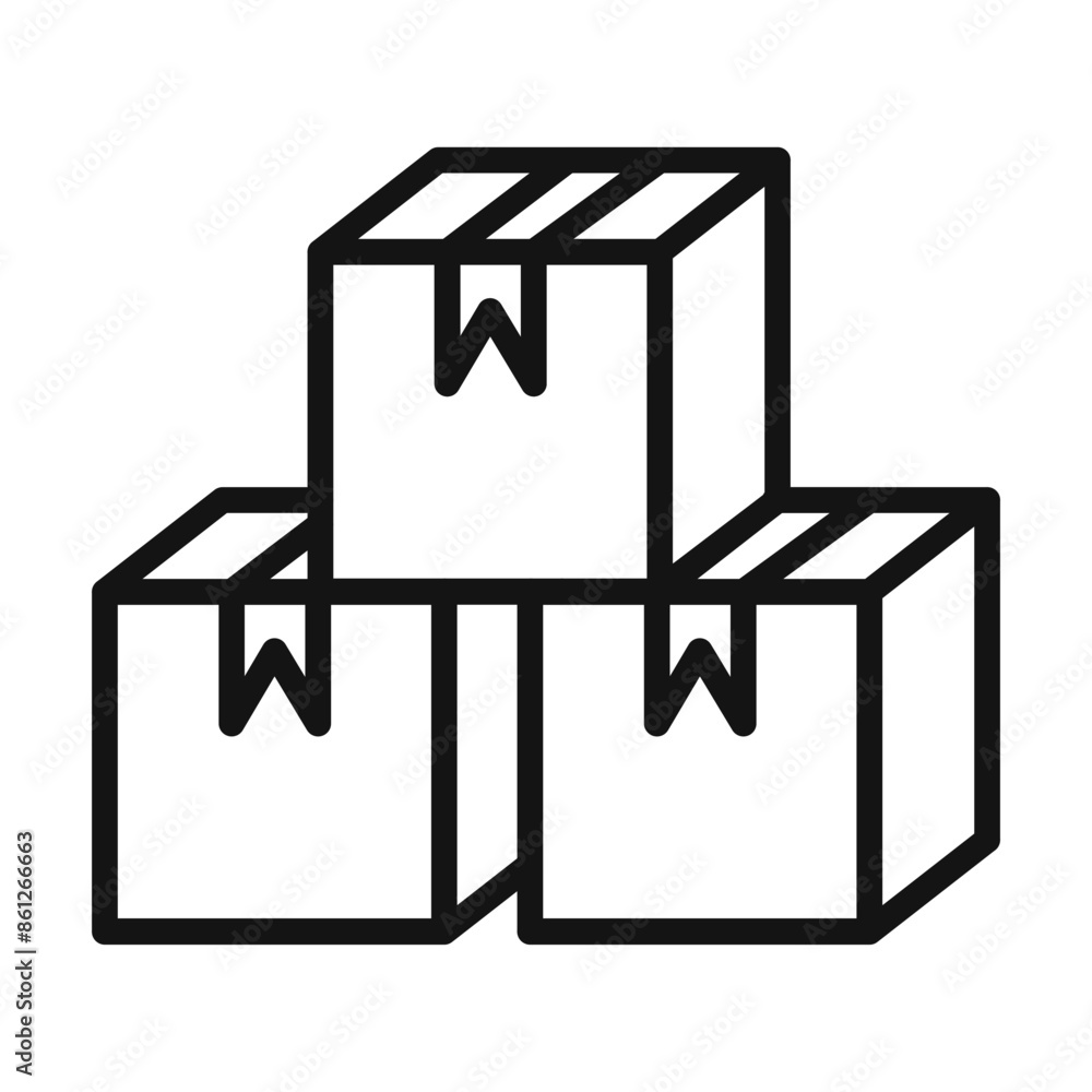 Packing Boxes Icon Ideal for Moving and Storage Packing Boxes Icon Ideal for Moving and Storage