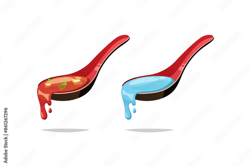 Soup spoon vector isolated on white background. Soup spoon vector isolated on white background.