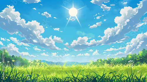 Blue sky background