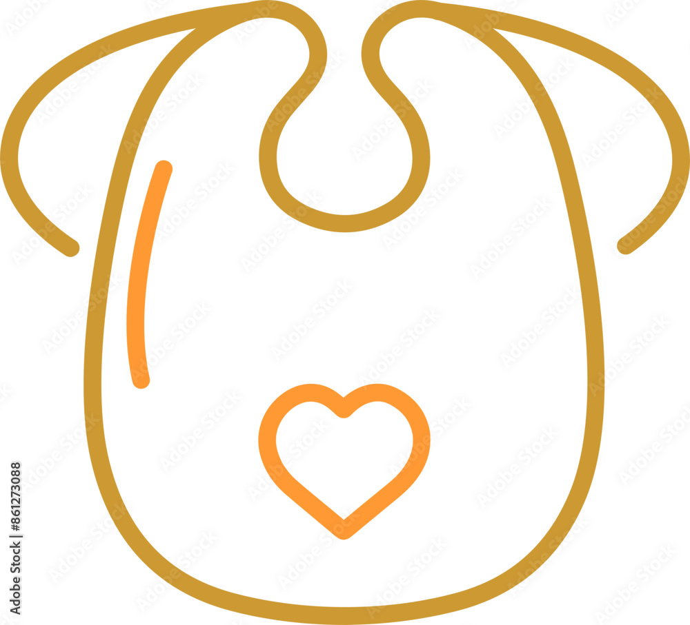 Baby Bib Vector Icon
