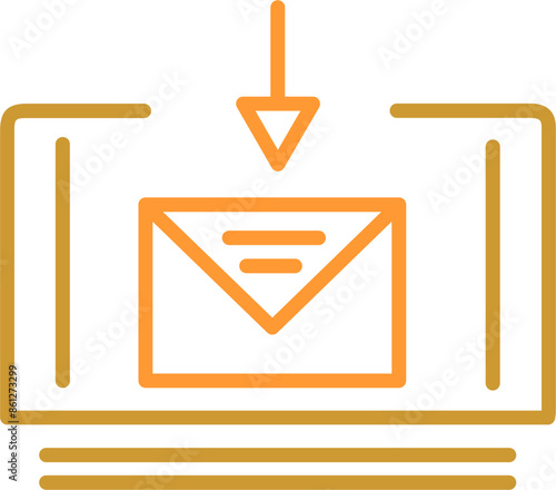 Mail Download Vector Icon