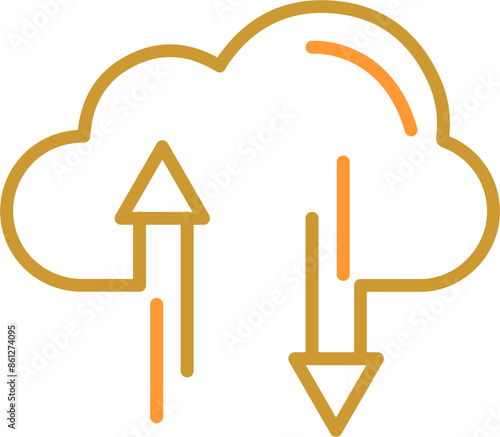 Cloud Storage Vector Icon