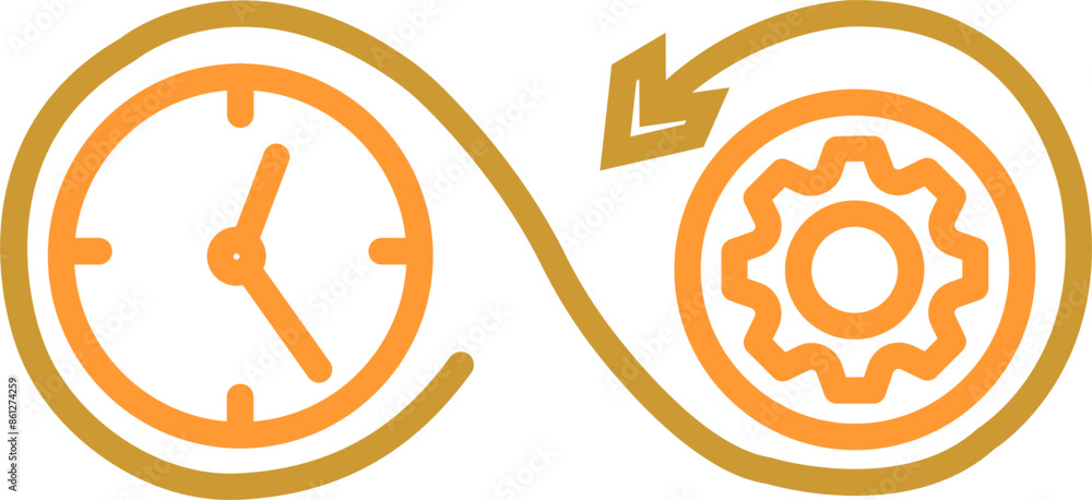Time Optimization Vector Icon Time Optimization Vector Icon