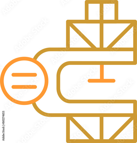 Clamp Vector Icon