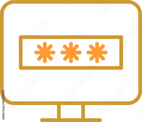 System Password Vector Icon