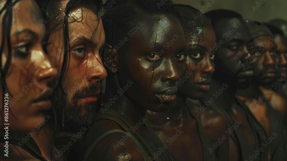 A Group Engaged In Training, Their Faces Reflecting Eagerness And Dedication A Group Engaged In Training, Their Faces Reflecting Eagerness And Dedication