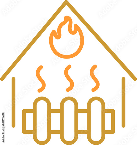 Heating System Vector Icon