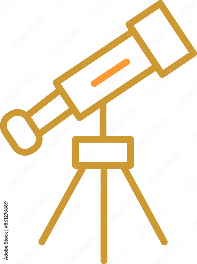 Telescope Vector Icon Telescope Vector Icon
