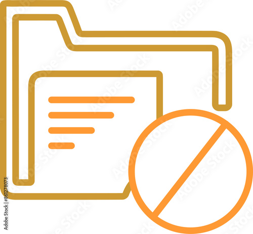 Block Folder Vector Icon