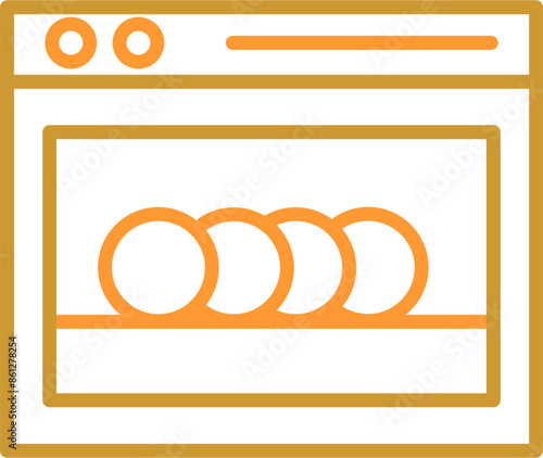 Dishwasher Vector Icon