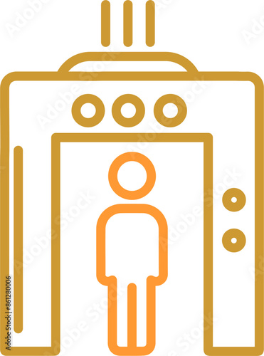 Airport Security Vector Icon