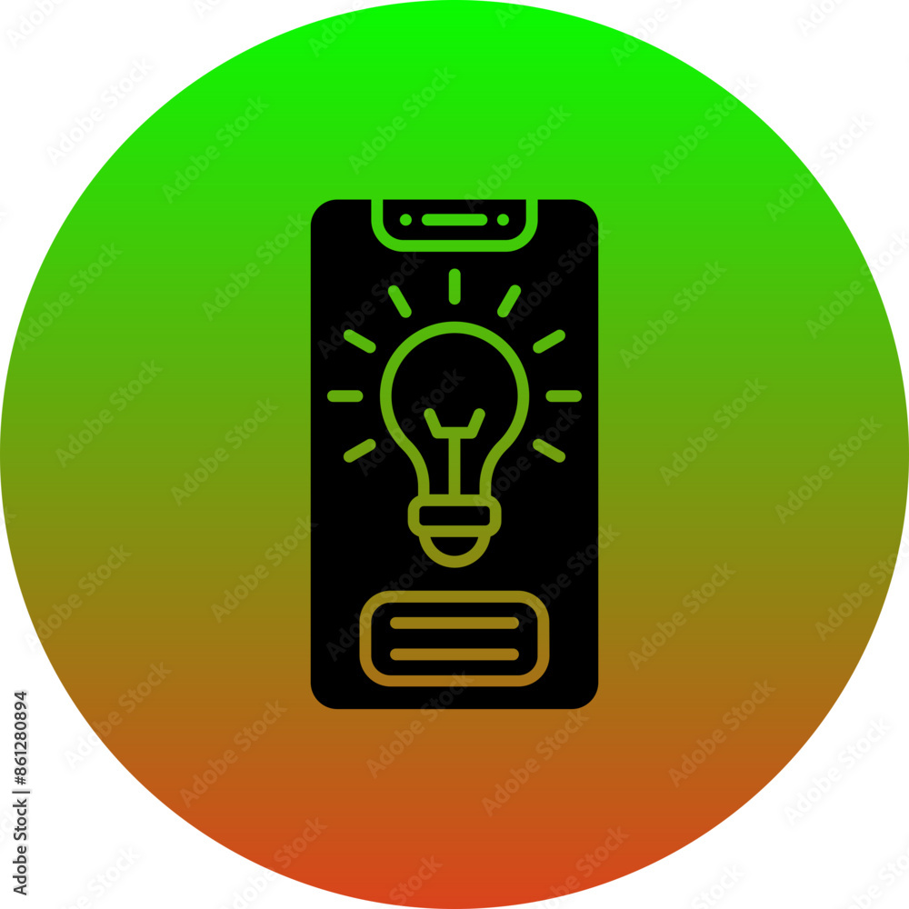 Smartphone idea Icon Smartphone idea Icon