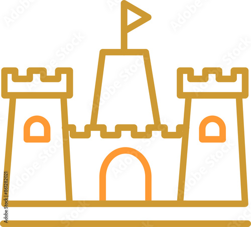 Sandcastle Vector Icon