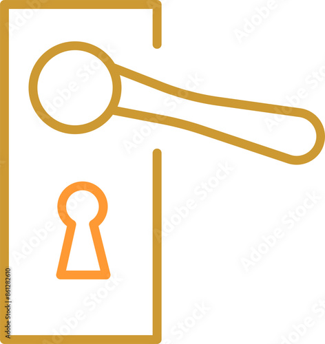 Door Handle Vector Icon