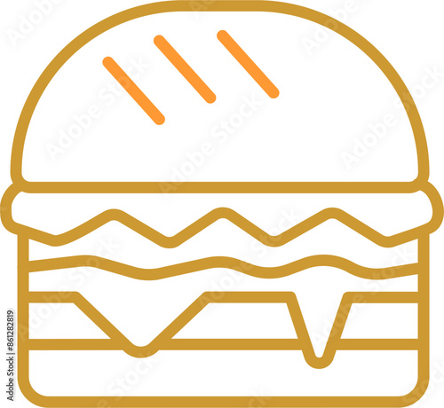 Hamburger Vector Icon