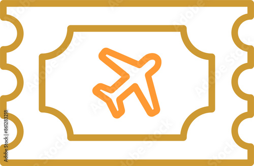 Plane Tickets Vector Icon