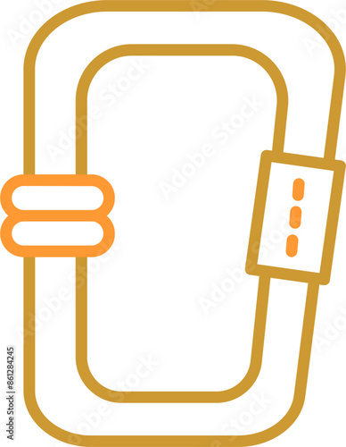 Carabiner Vector Icon