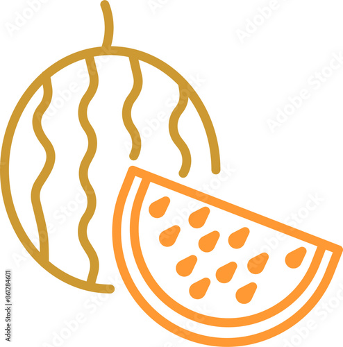 Watermelon Vector Icon