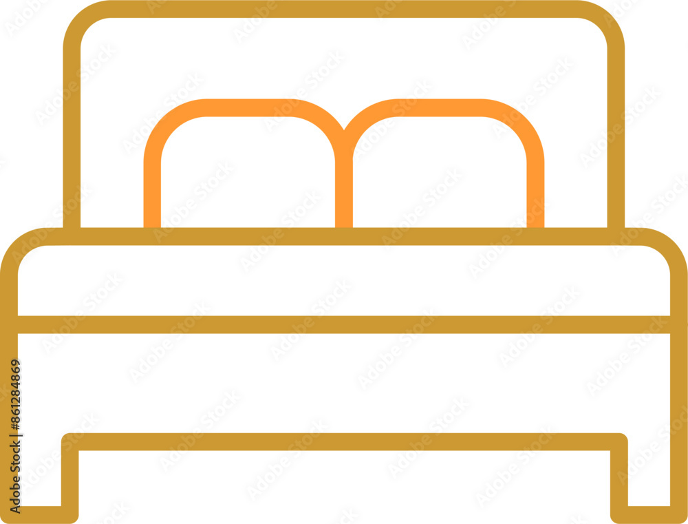 Double Bed II Vector Icon