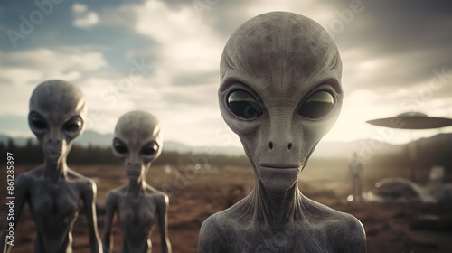Obraz na płótnie alien in space