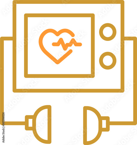 Defibrillator Vector Icon