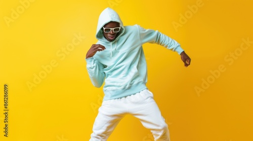 The dancing man in hoodie © MP Studio