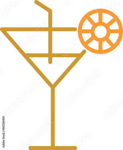 Cocktail Drink Vector Icon