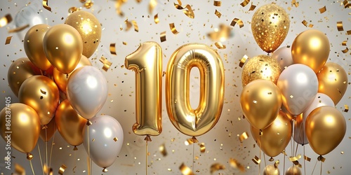 10th Anniversary Countdown with Festive Flair