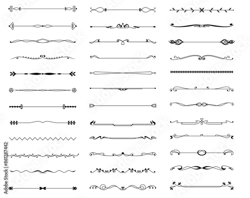 Vector Exquisite Ornamental and Page Decoration Designs elements.