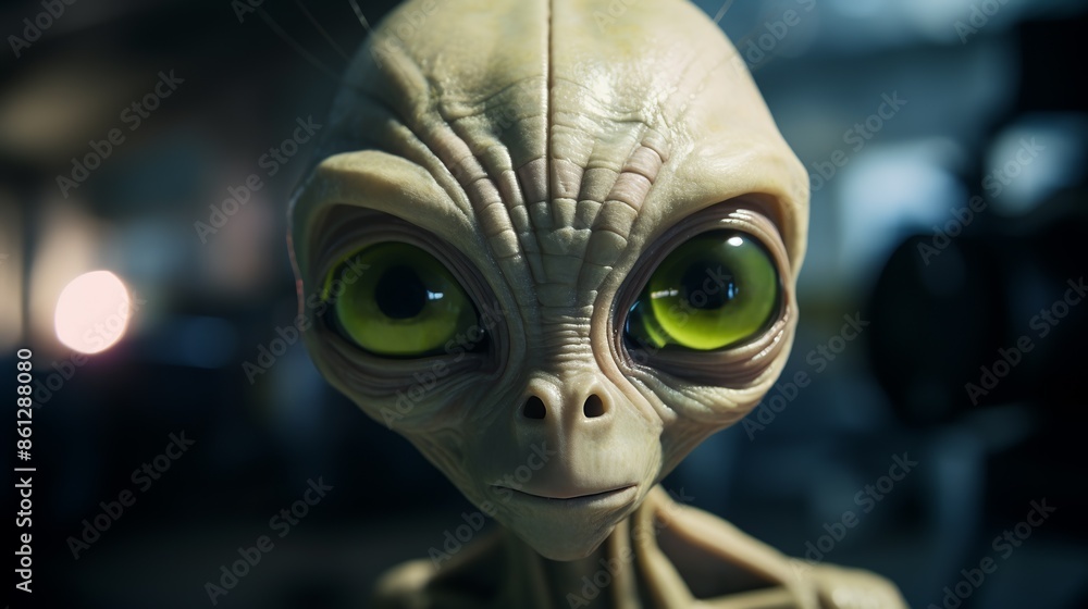 close-up portrait of a alien close-up portrait of a alien