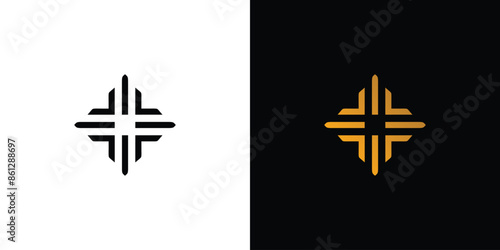 Modern and unique star icon logo design 2